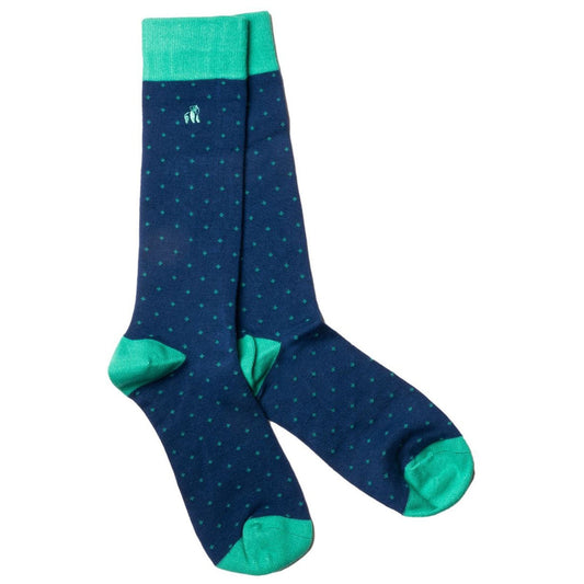 Swole Panda Spotted Green Socks