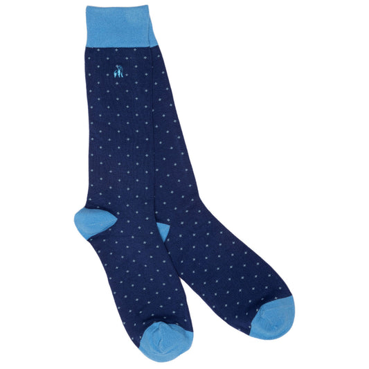Swole Panda Spotted Sky Blue Socks