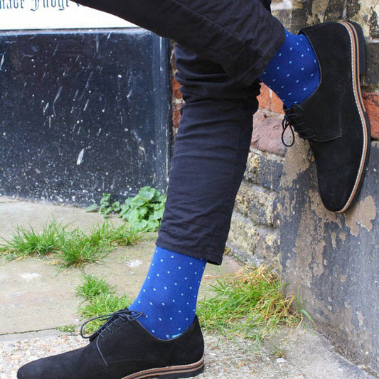 Swole Panda Spotted Sky Blue Socks