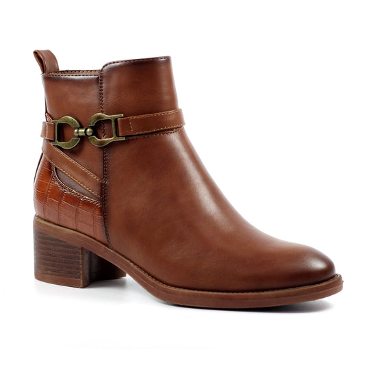 Lunar Solana Tan Ankle Boot