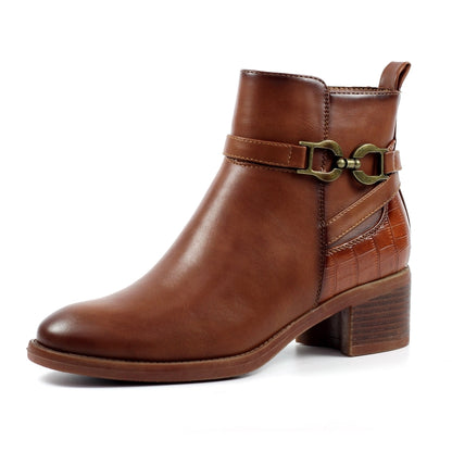 Lunar Solana Tan Ankle Boot