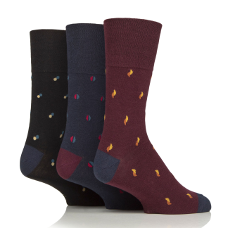 Gentle Grip 3 Pack Syndicate Socks - Black/Navy