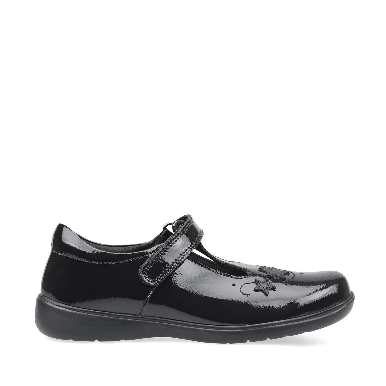 Start Rite Star Jump Black Patent School Shoes