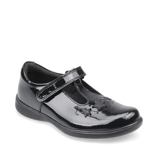 Start Rite Star Jump Black Patent School Shoes