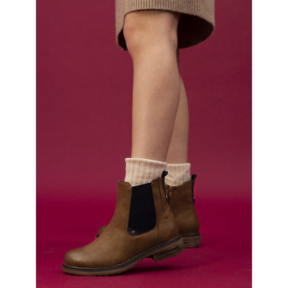 Lunar Suvi Tan Ankle Boot