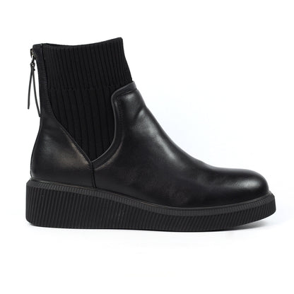 Lunar Tara Black Wedge Boot