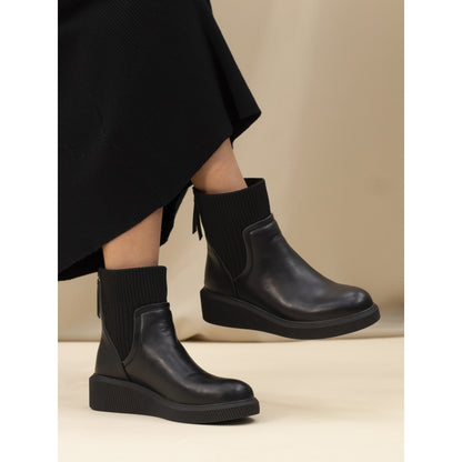 Lunar Tara Black Wedge Boot