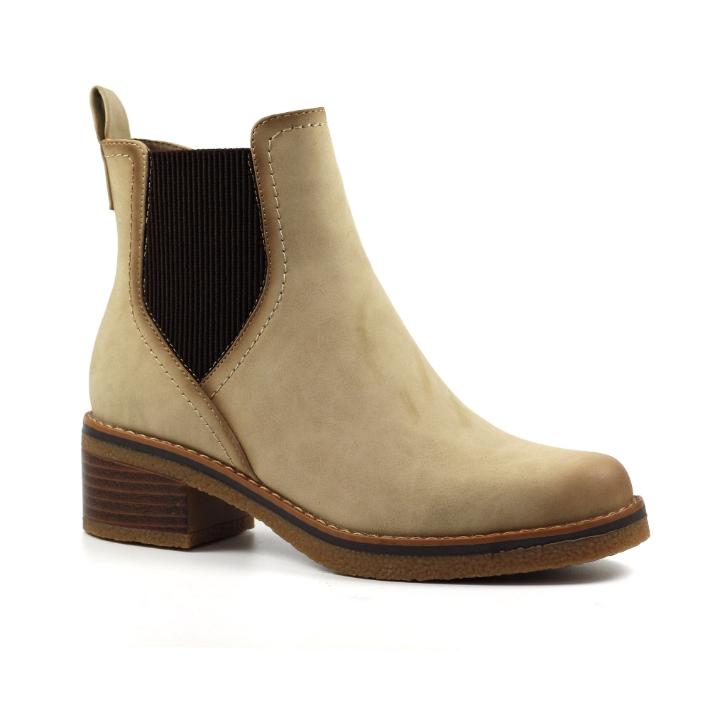 Lunar Tonia Beige Ankle Boot