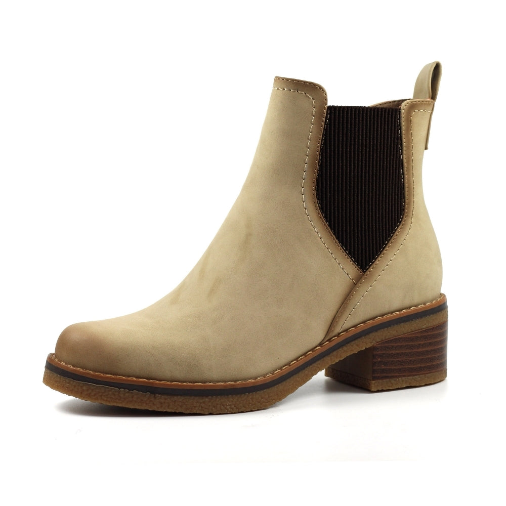 Lunar Tonia Beige Ankle Boot