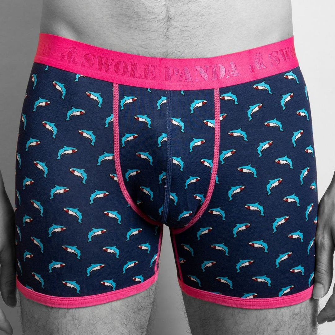 Swole Panda Penguin / Shark Boxers Twin Pack