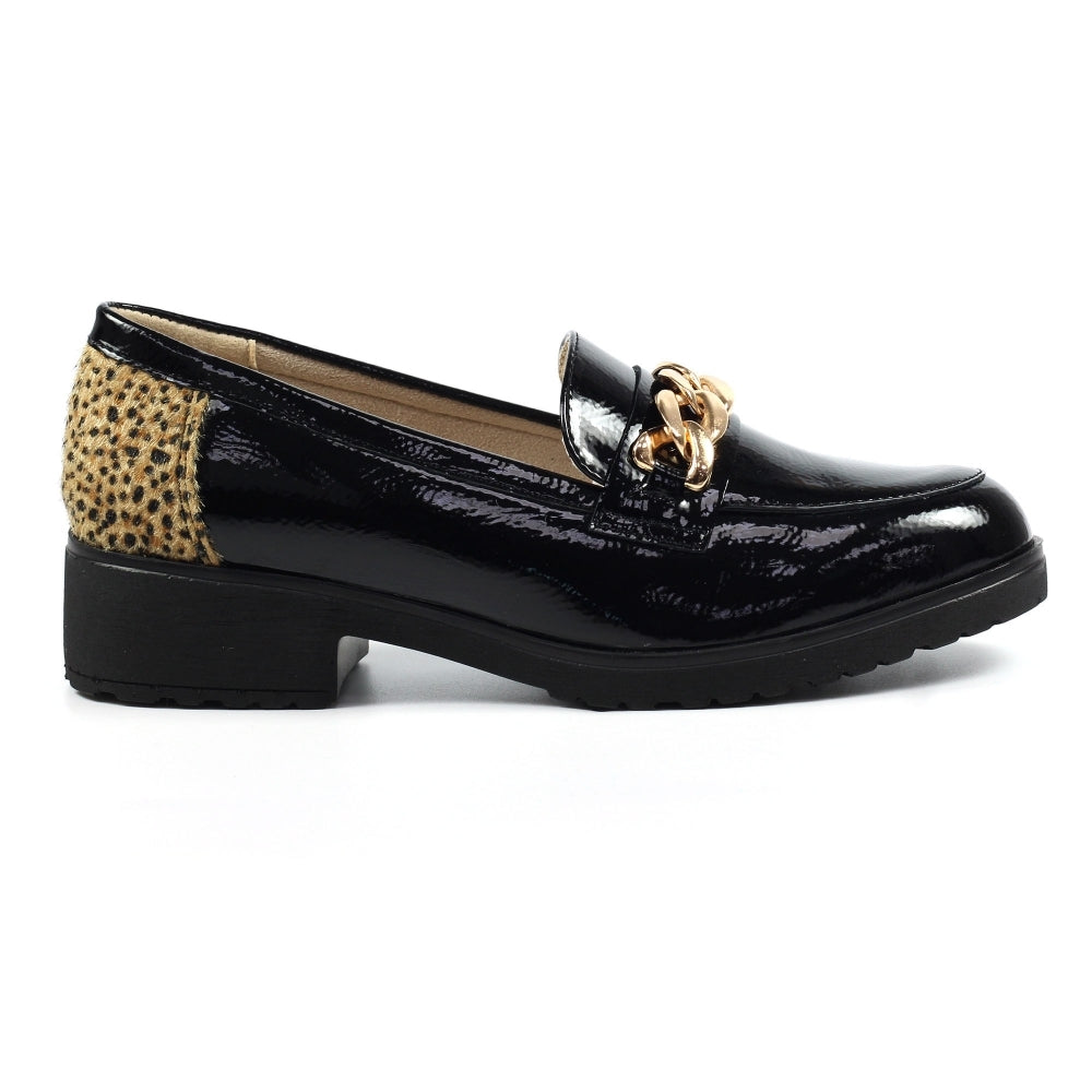 Lunar Zora Gold Animal Print Shoe