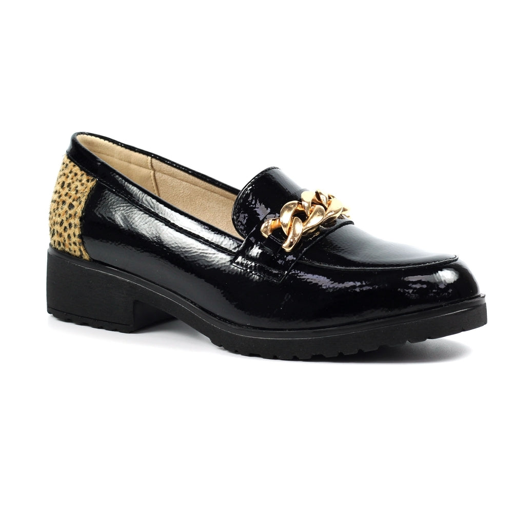 Lunar Zora Gold Animal Print Shoe