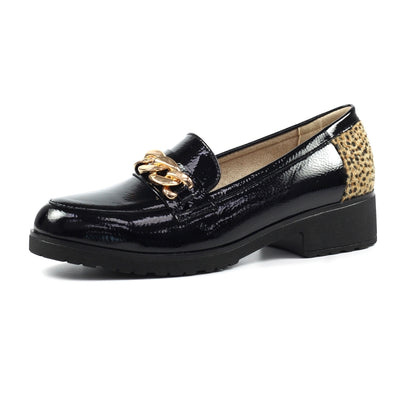 Lunar Zora Gold Animal Print Shoe