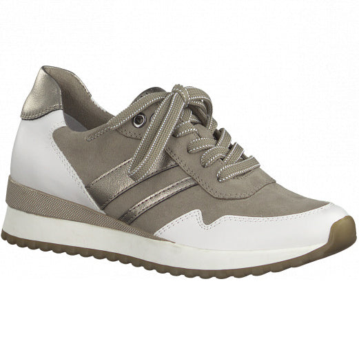 Marco Tozzi 2-2-23723-27 White/Taupe Trainers
