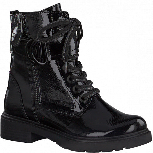 Marco Tozzi 2-2-25113-27 Black Patent Boots