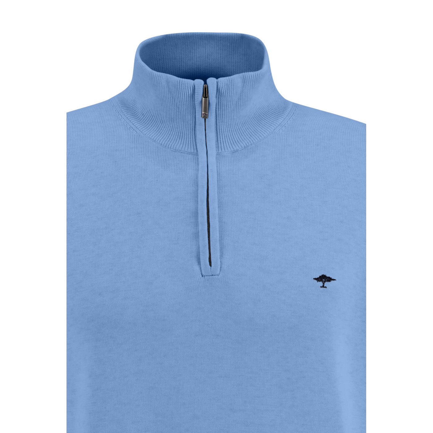 Fynch Hatton 1313 215 601 Light Sky Zip Troyer