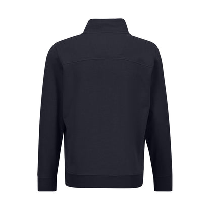 Fynch Hatton 1303 4011 685 Navy Quarter-Zipped Sweatshirt