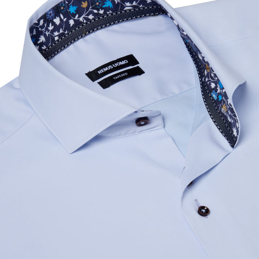 Remus Uomo 13140 21 Blue Tapered/SF Frank - Cotton Shirt