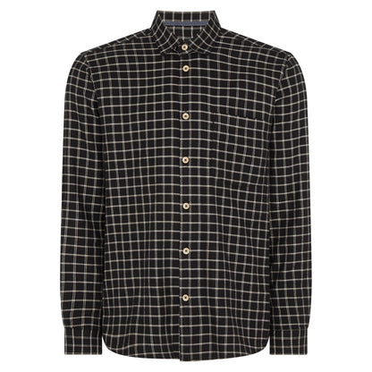 Remus Uomo 13729 00 Black Overshirt Parker Cotton Casual Shirt