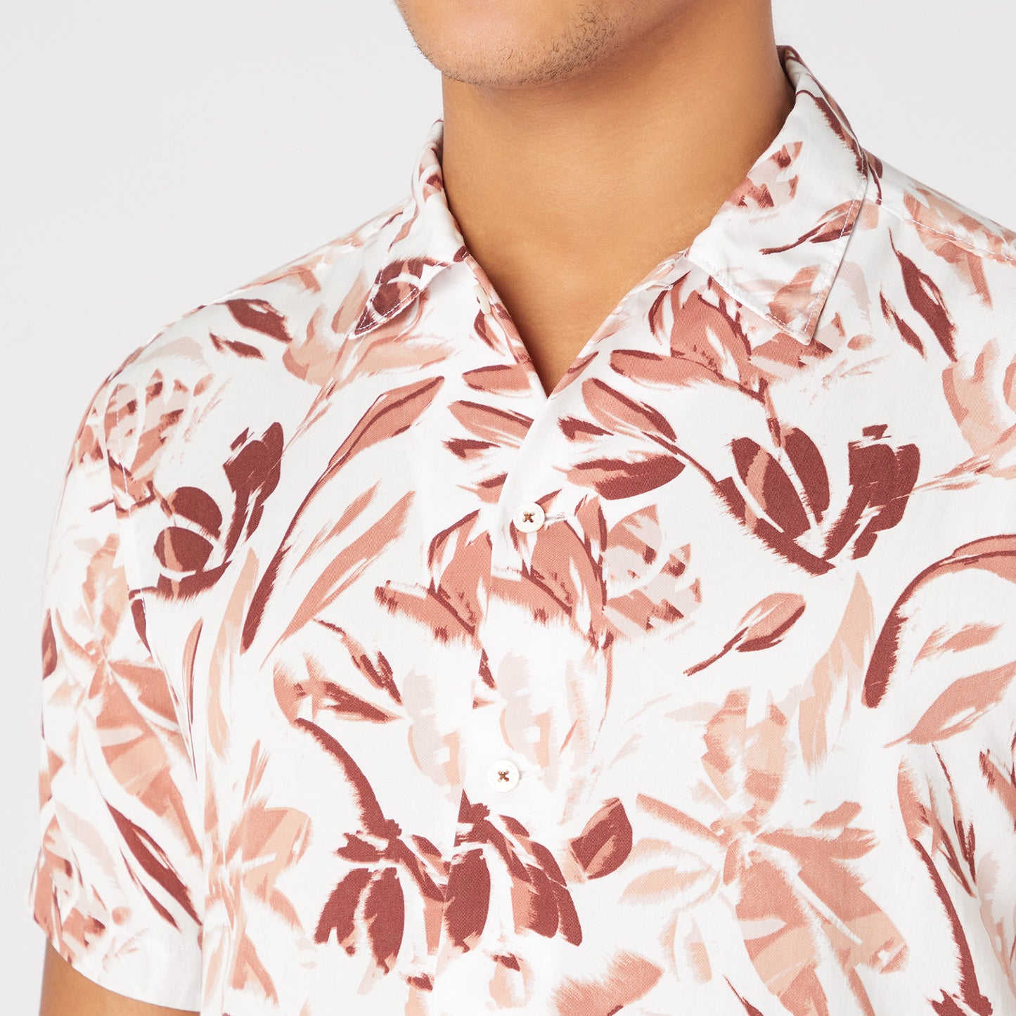 Remus Uomo 13745SS 16 Pink Tapered/Paolo Long Sleeve Casual Shirt