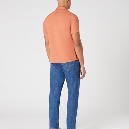 Remus Uomo 13757SS 58 Terracota Tapered/Paolo Long Sleeve Casual Shirt
