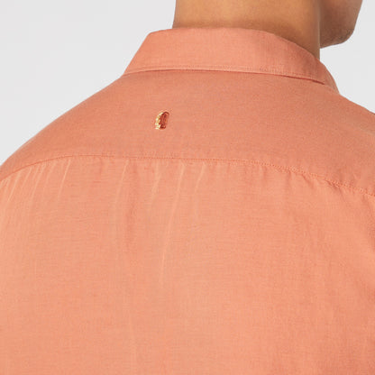 Remus Uomo 13757SS 58 Terracota Tapered/Paolo Long Sleeve Casual Shirt