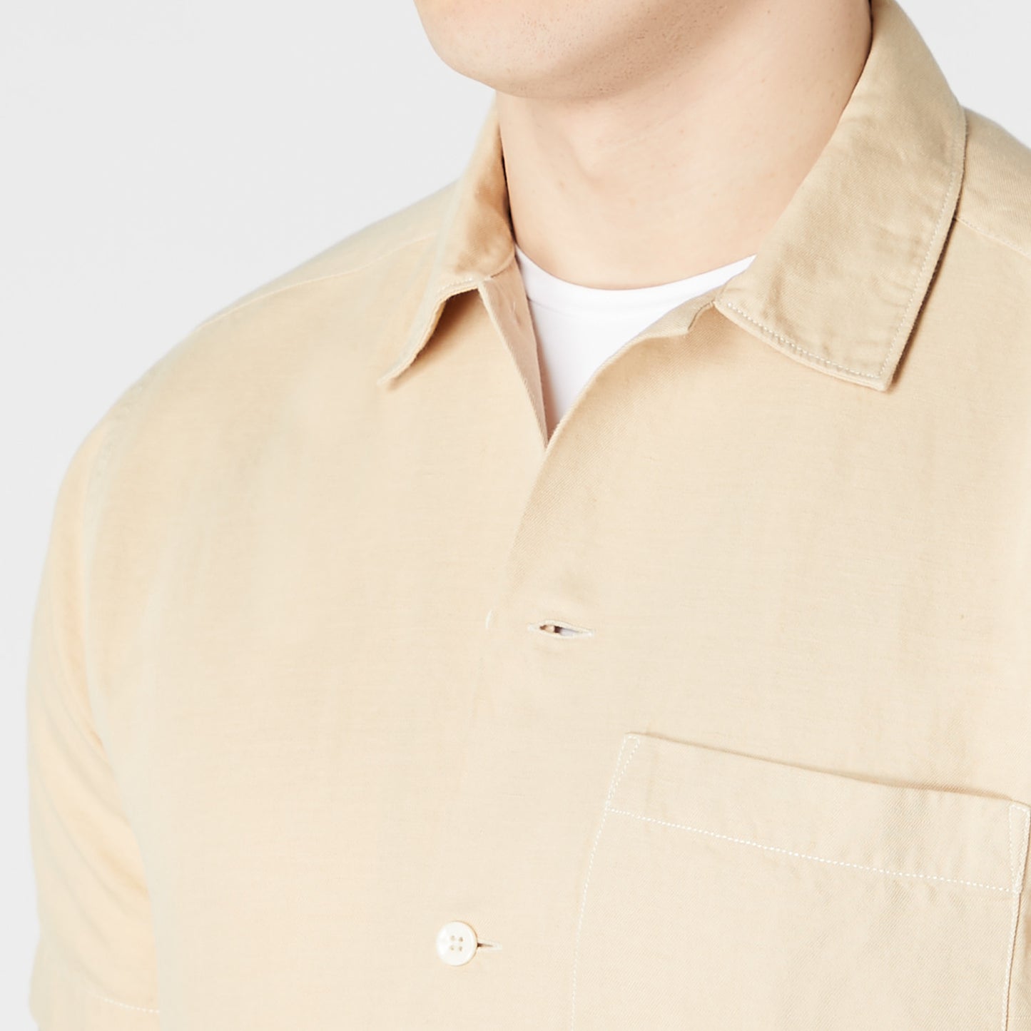 Remus Uomo 13757SS 93 Beige Tapered/Paolo Long Sleeve Casual Shirt