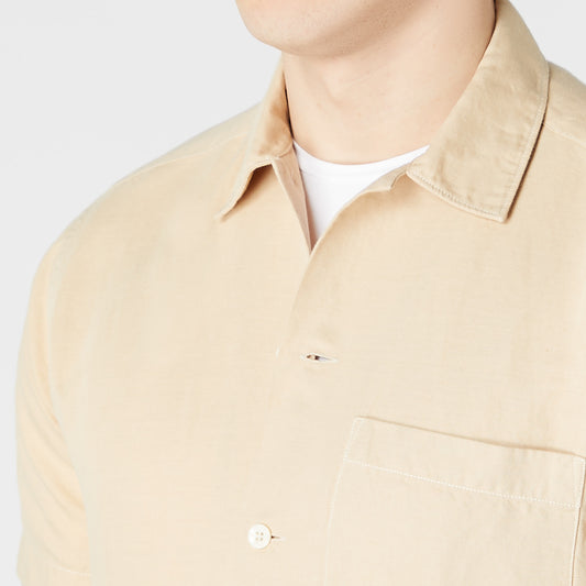 Remus Uomo 13757SS 93 Beige Tapered/Paolo Long Sleeve Casual Shirt