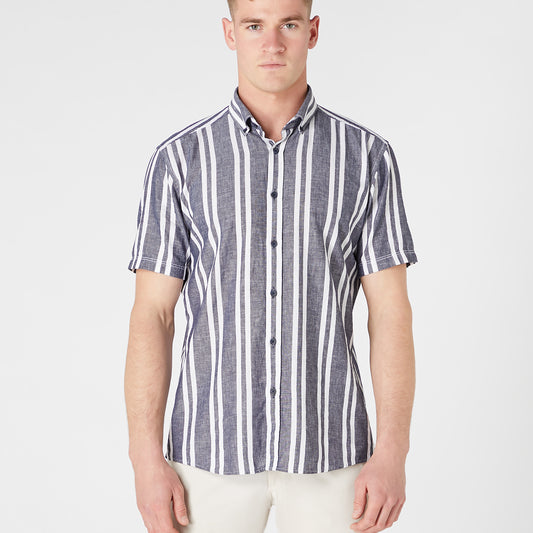 Remus Uomo 13761SS 29 Denim Tapered/Parker Long Sleeve Casual Shirt