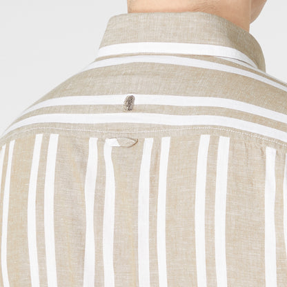 Remus Uomo 13761SS 93 Oatmeal Tapered/Parker Long Sleeve Casual Shirt