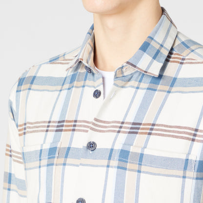 Remus Uomo 13768 12 Blue Tapered/Parker Long Sleeve Casual Shirt