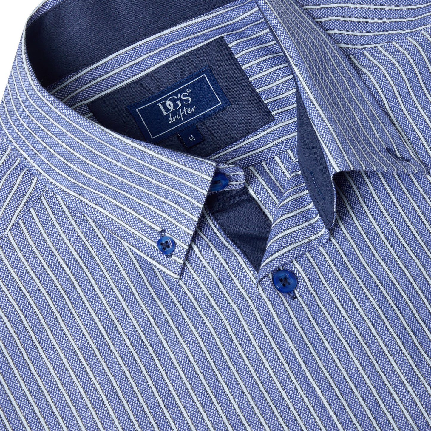 Drifter 14417 24 Blue Regular/Ivano Casual Shirt