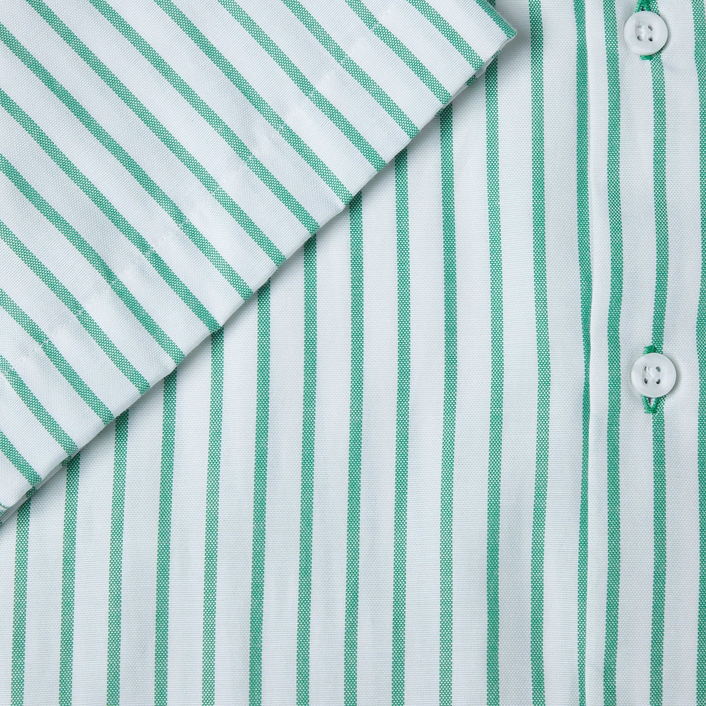Drifter 14433SS 13 Green Striped Short Sleeve Casual Shirt