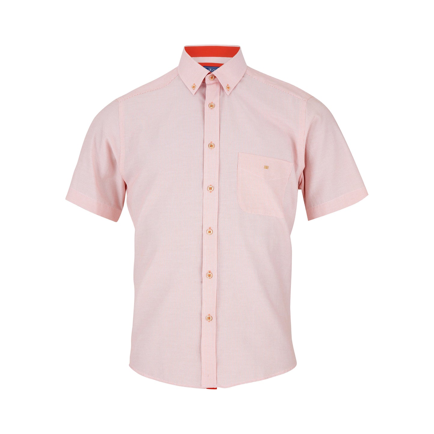 Drifter 14434SS 56 Orange Regular/Ivano Short Sleeve Casual Shirt