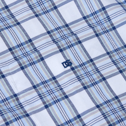 Drifter 14442SS 12 Blue Regular/Ivano Short Sleeve Casual Shirt