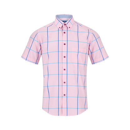 Drifter 14453SS 62 Pink Regular/Ivano Short Sleeve Casual Shirt