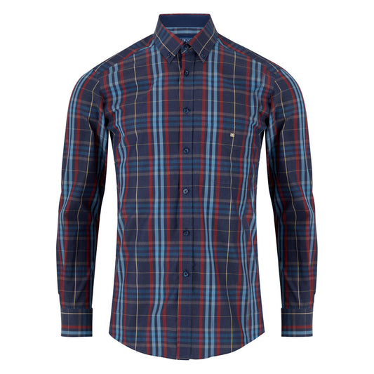 Drifter 14519 28 Dark Blue Regular/Ivano Casual Shirt