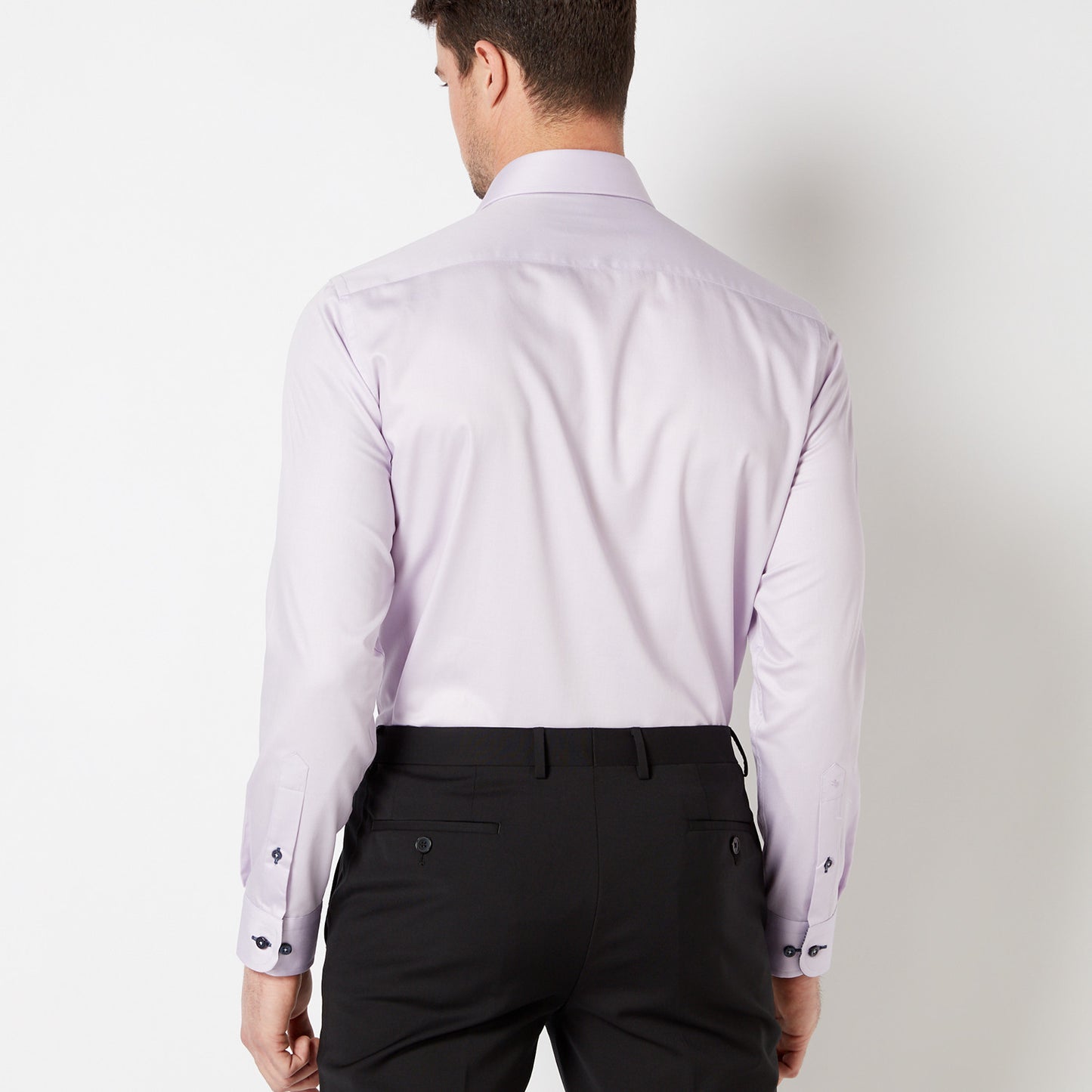 Remus Uomo 17036 Tapered Fit Lilac Long Sleeve Dress Shirt