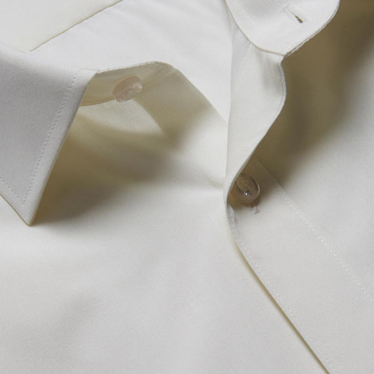 Remus Uomo 18300 912 Tapered Fit Beige Long Sleeve Dress Shirt