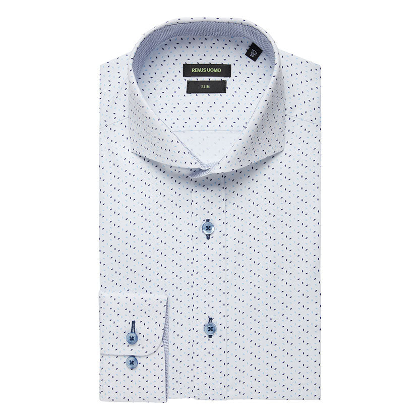 Remus Uomo 18470 12 Multi Rome Long Sleeve Formal Shirt