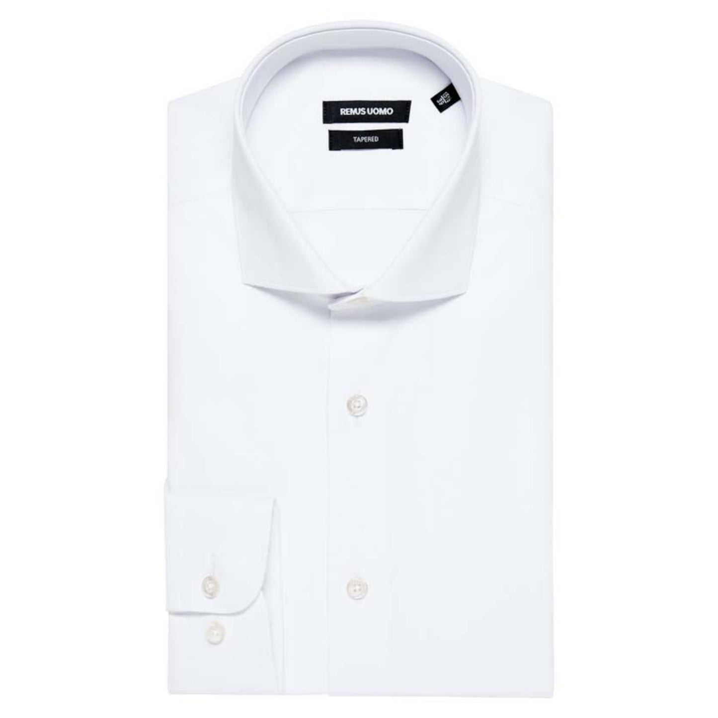 Remus Uomo 18626 01 White Seville Tapered Fit Dress Shirt