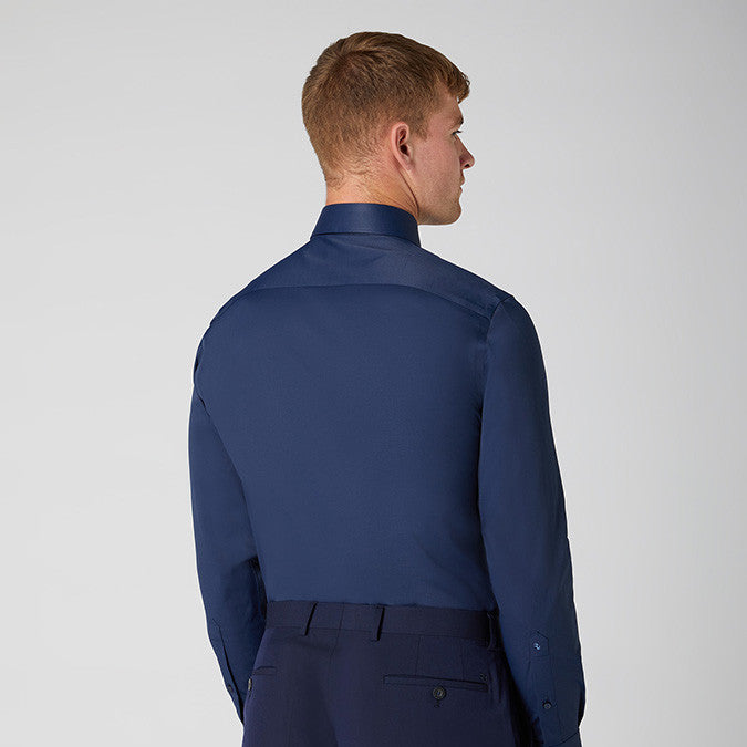 Remus Uomo 18626 78 Navy Seville Tapered Fit Shirt