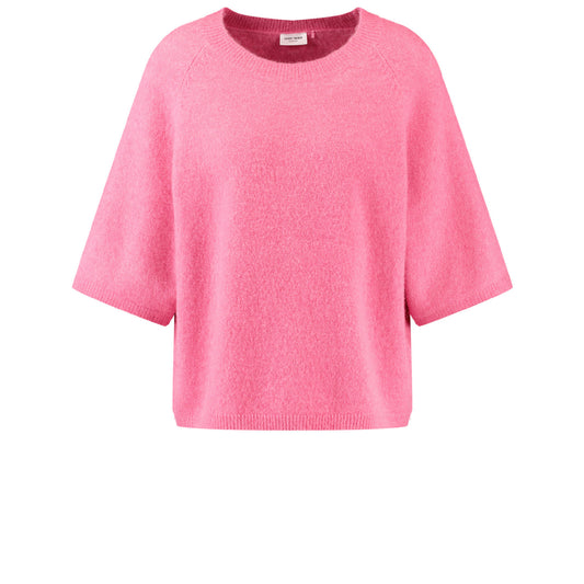 Gerry Weber 871008 35709 308940 Rose Pink Melange Short Sleeve Pullover