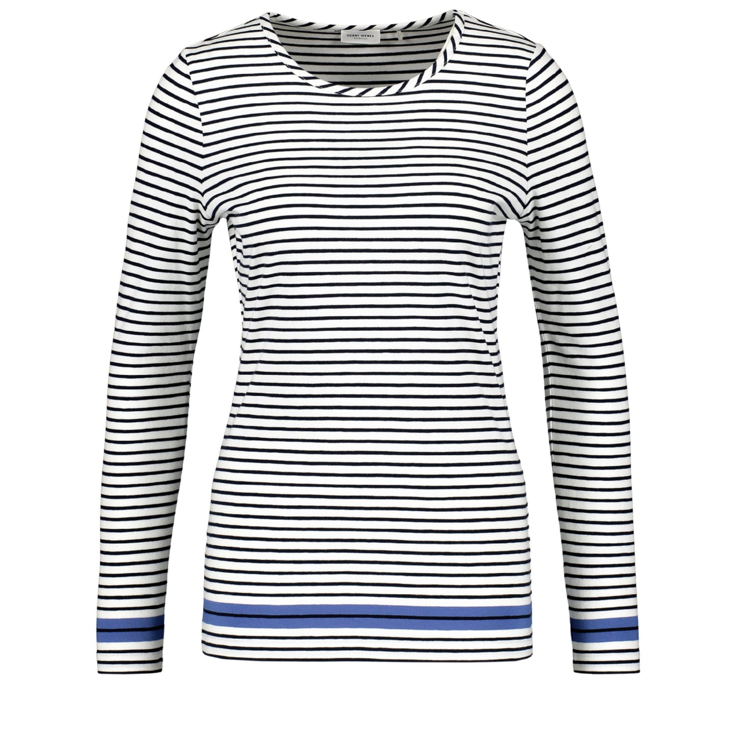 Gerry Weber 977007 35004 8092 Blue/Ecru/White Stripes T-Shirt