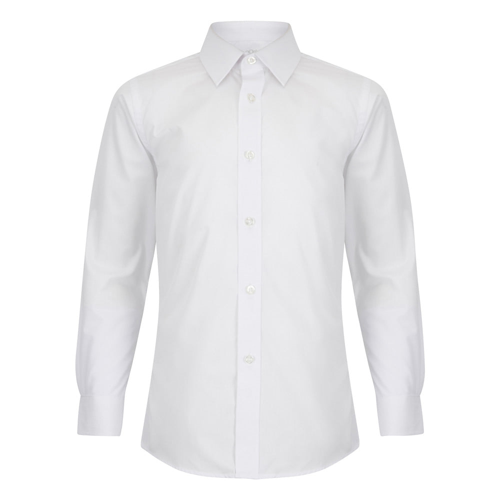 1880 Club Boys Slim Fit White Shirt Twin Pack