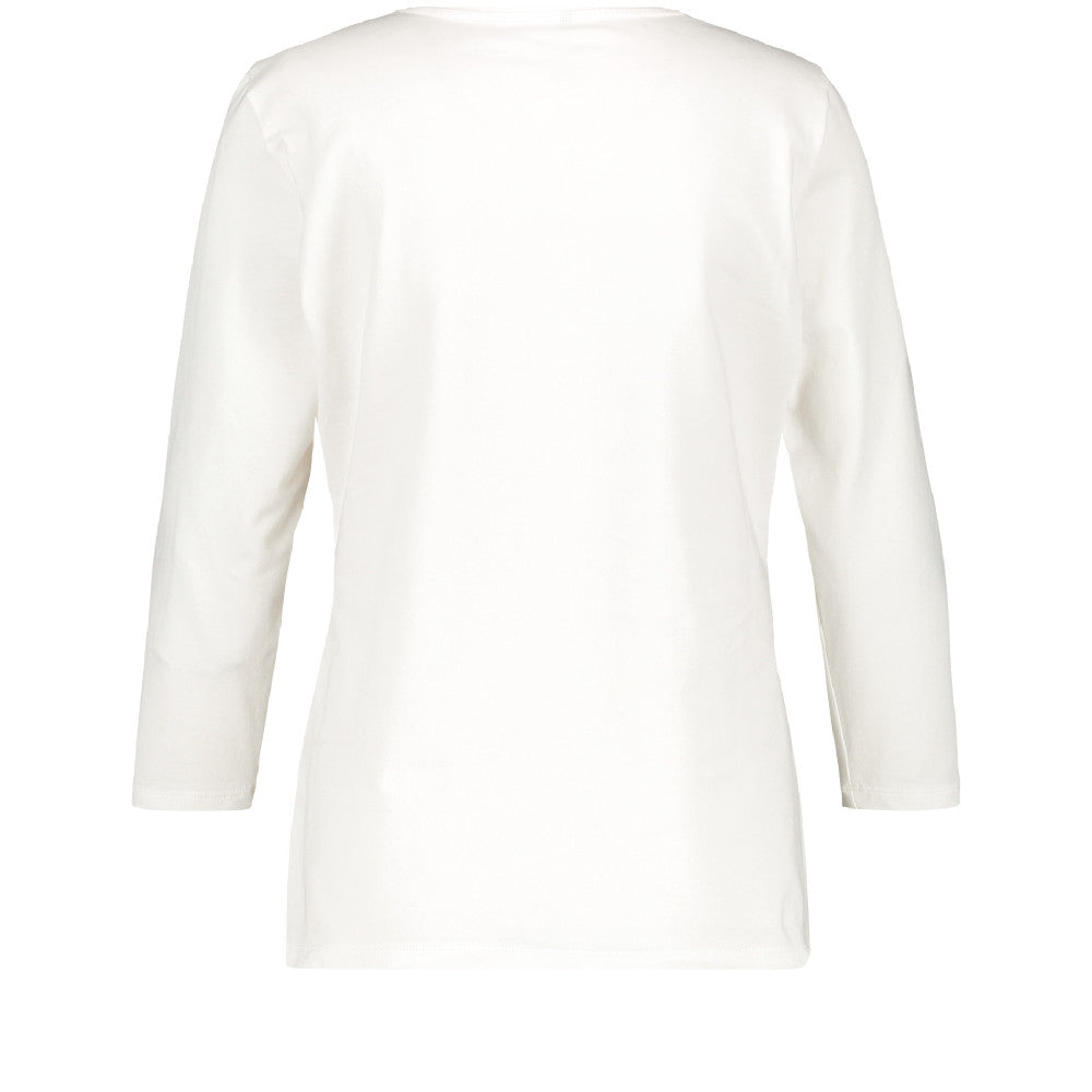 Gerry Weber 470032-44018 99700 Off-White T-Shirt 3/4-Sleeve