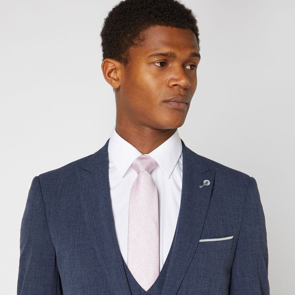 Remus Uomo T7115 62 Melange Pink Silk Tie