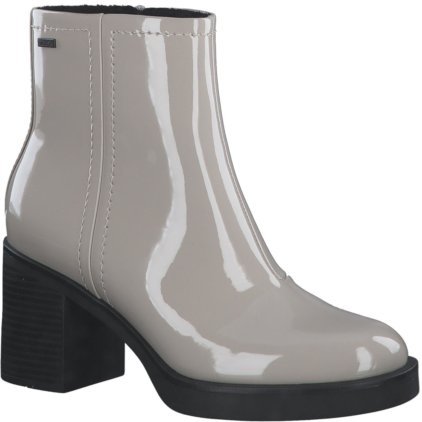 S Oliver 5-25324-41 344 Taupe Patent Boots