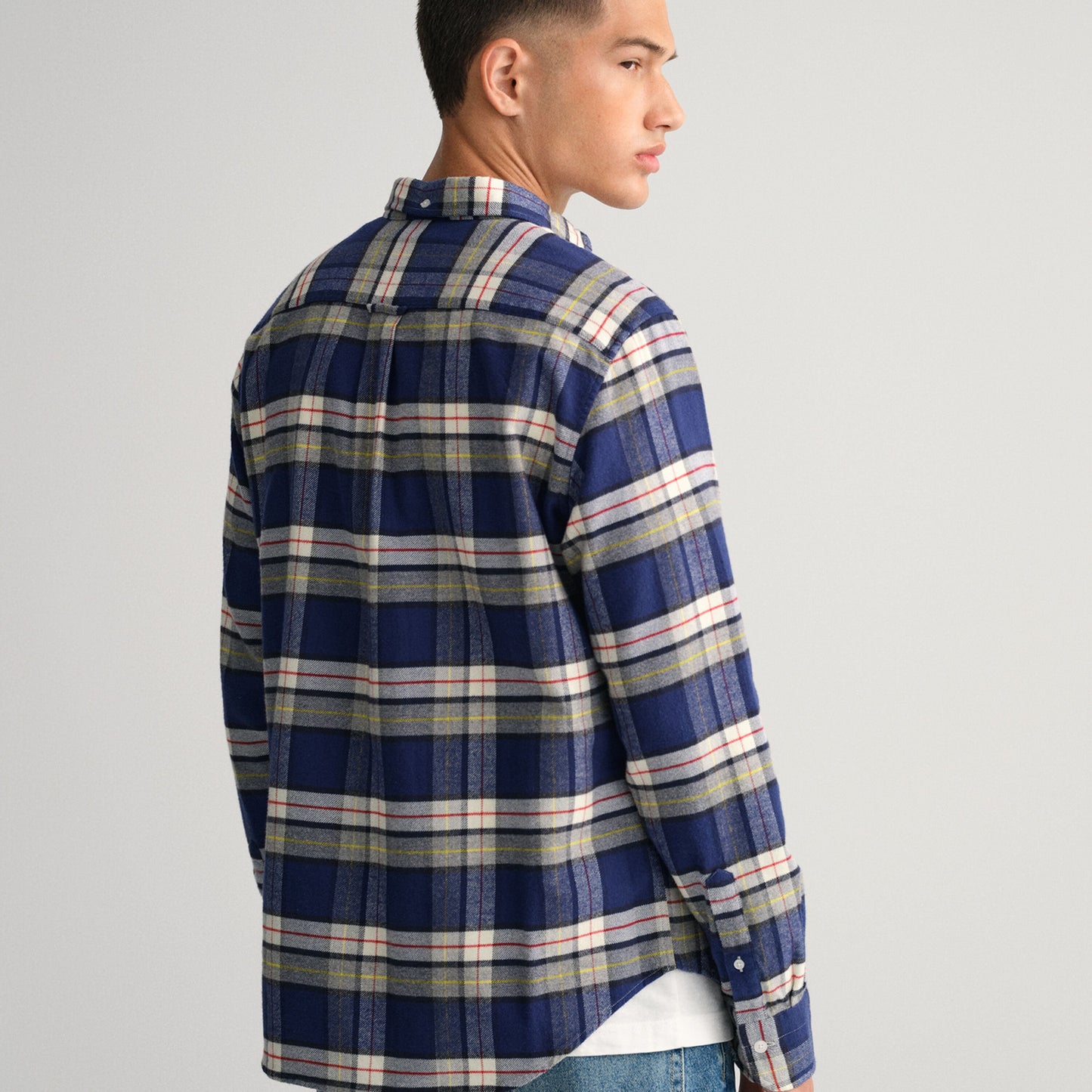 Gant 3220092 423 Persian Blue 3220092 D2. Reg Ut Flannel Check Shirt