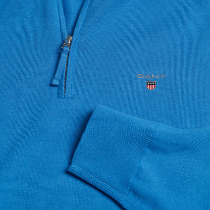 Gant 8030555 471 Day Blue Classic Cotton Half Zip